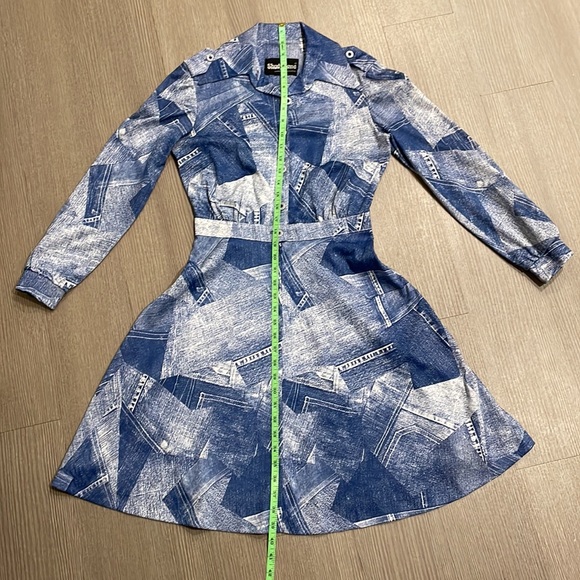 Vintage Shady Lane Denim Patchwork Dress - Picture 9 of 13